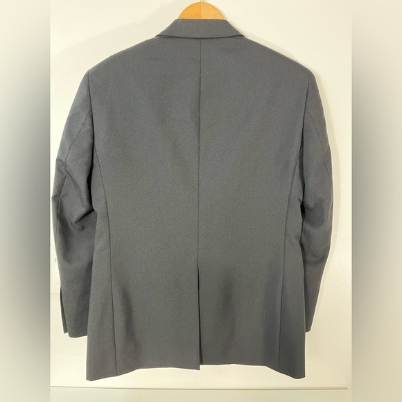 Joseph Feiss Sz 36S Classic Fit Wool Blend 2 Button Gold Blazer Sport Coat Black - Picture 5 of 11